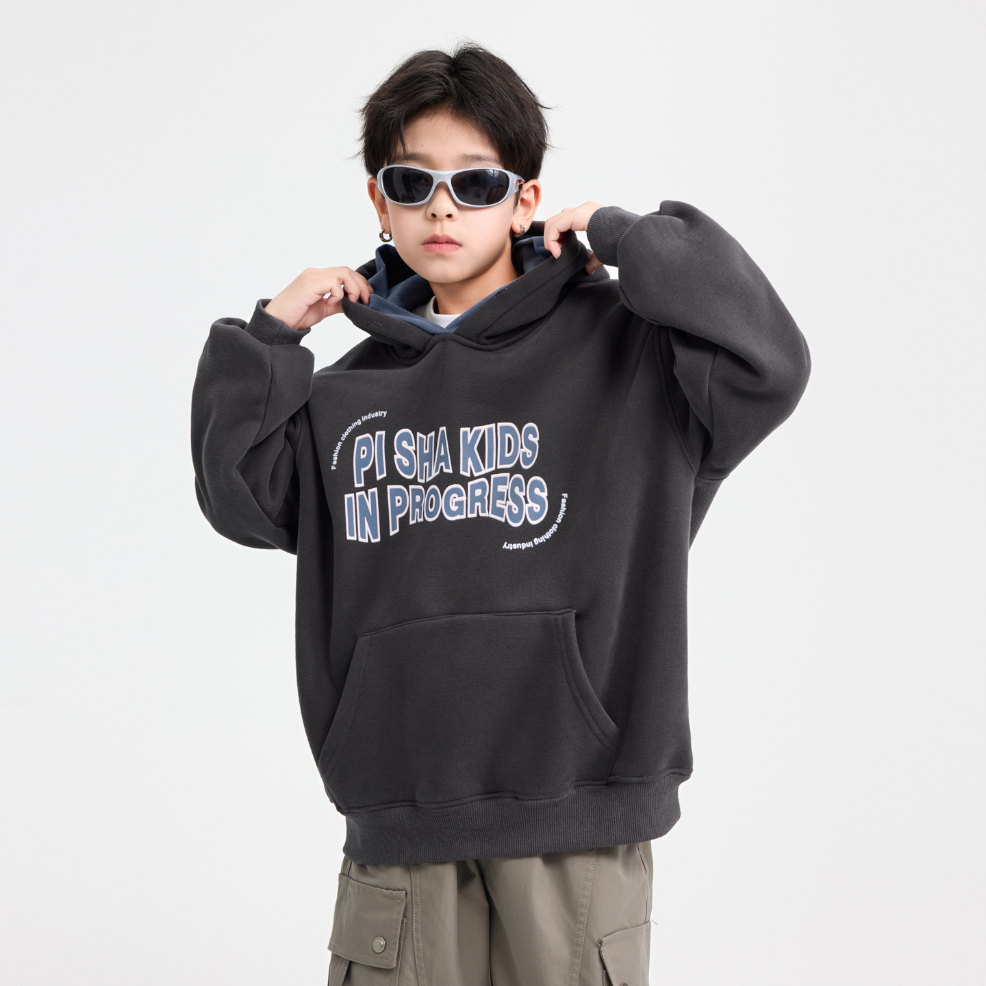 男童秋冬加绒卫衣2025新款