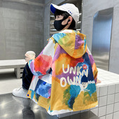 帅气男孩春季 儿童装 中大童夹克春秋款 外套2026新款 冲锋衣 男童春装