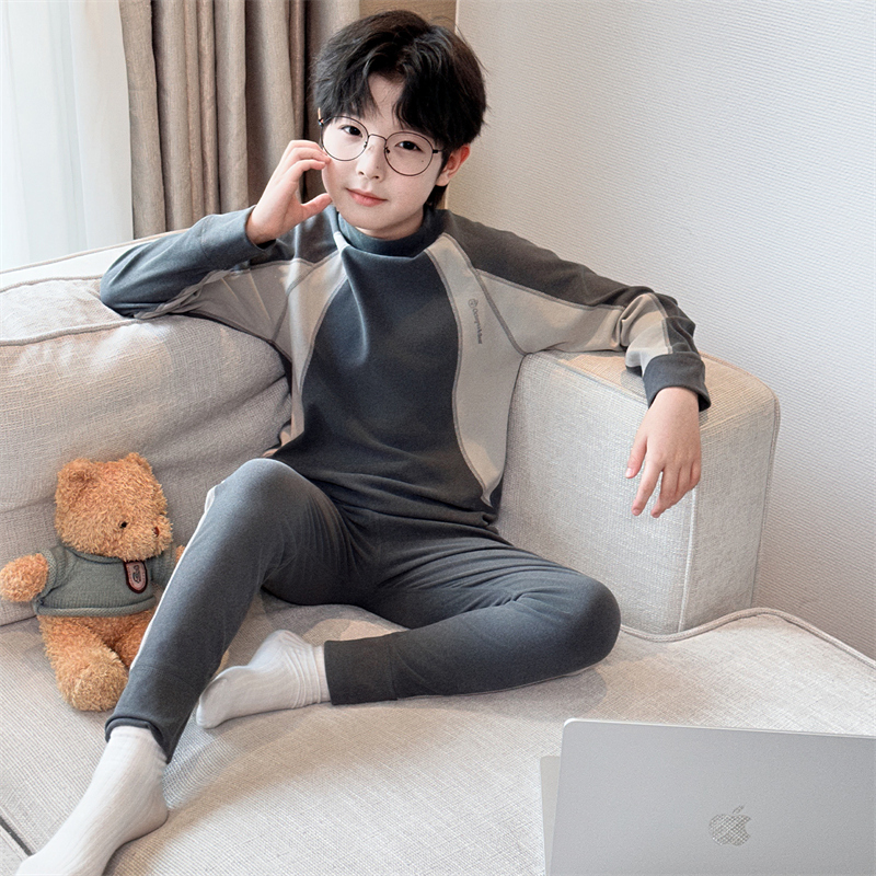 男童秋冬家居服套装2025新款