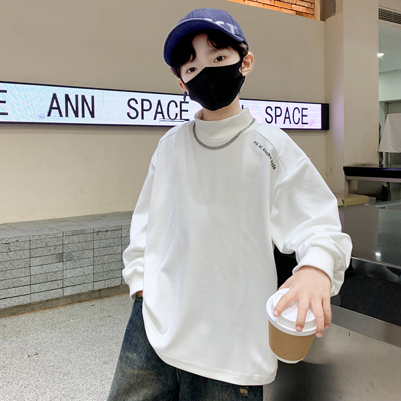 男童秋冬加绒打底衫2025新款