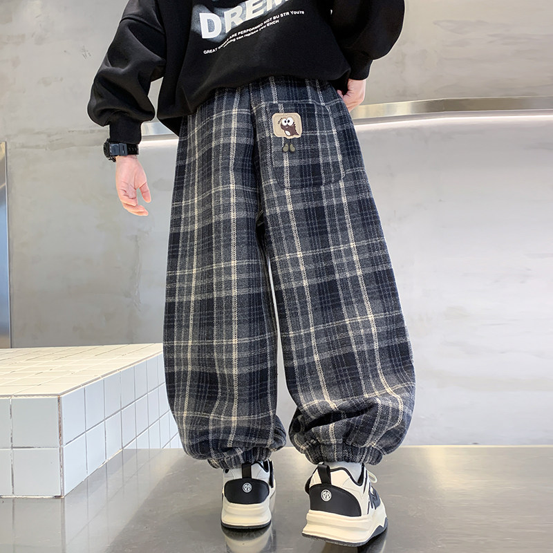 儿童装男童裤子春秋款2026新款春装中大童休闲卫裤男孩春季运动裤,童装/婴儿装/亲子装,裤子,淘宝优惠券,粉丝福利购,淘宝优惠卷