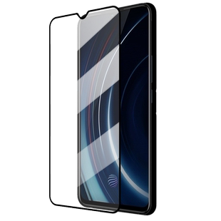 适用IQOO 4G黑边钢化膜Vivo V1824A/V1824BA大视窗无白边手机钻石膜全屏高清抗指纹护眼防蓝光防摔爆屏保护膜