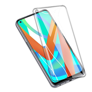 适用Realme真我V13钢化膜RMX3041防窥膜RMX3043黑边大视窗无白边手机膜5G全屏高清抗指纹护眼防蓝光防爆屏保