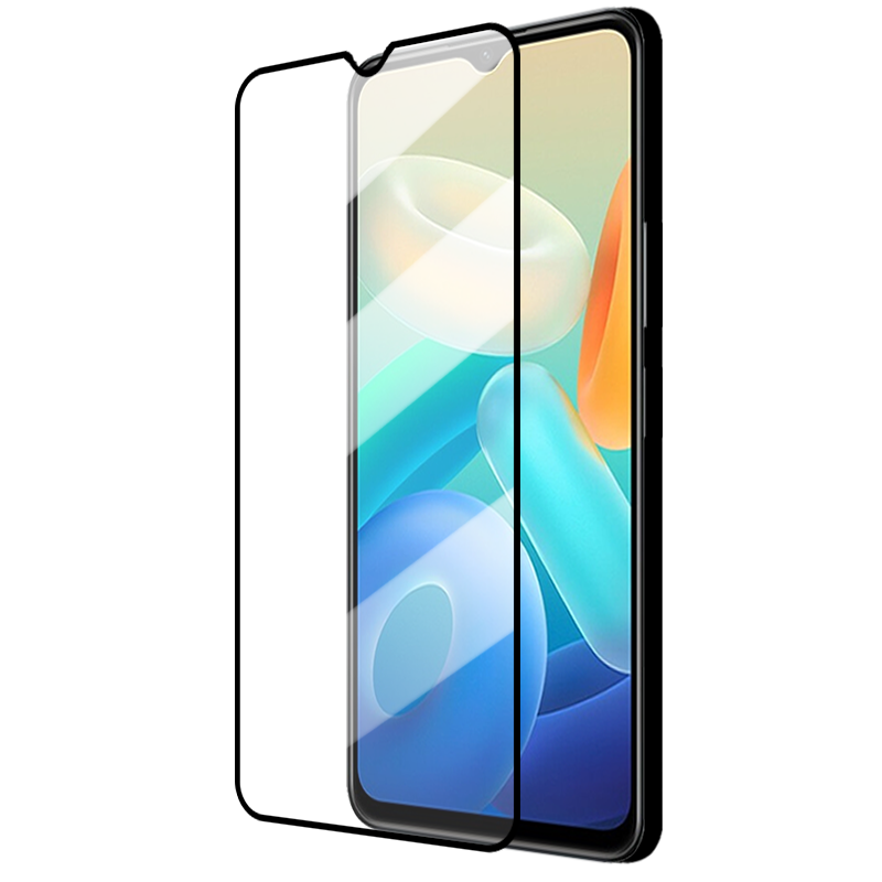 适用Vivo Y52T/Y33S/Y33E黑边钢化膜V2166A大视窗无白边手机膜全屏高清抗指纹护眼防蓝光防摔爆屏幕保护贴膜