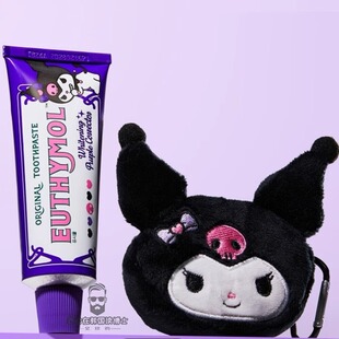韩国采购英国Euthymol HelloKitty复古超大刷头软毛牙刷亮白牙膏