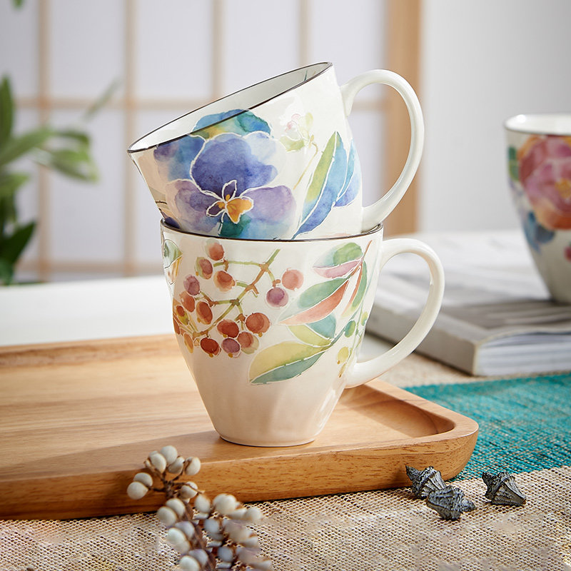 日本进口和蓝系列马克杯高颜值情侣女生水杯办公室杯茶杯270ml - 则器社厨具生活馆出品