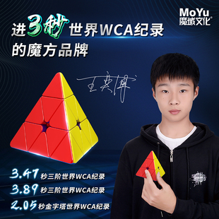 金字塔磁力魔方异形三角形专业比赛儿童益智玩具3 魔域RS磁悬浮版