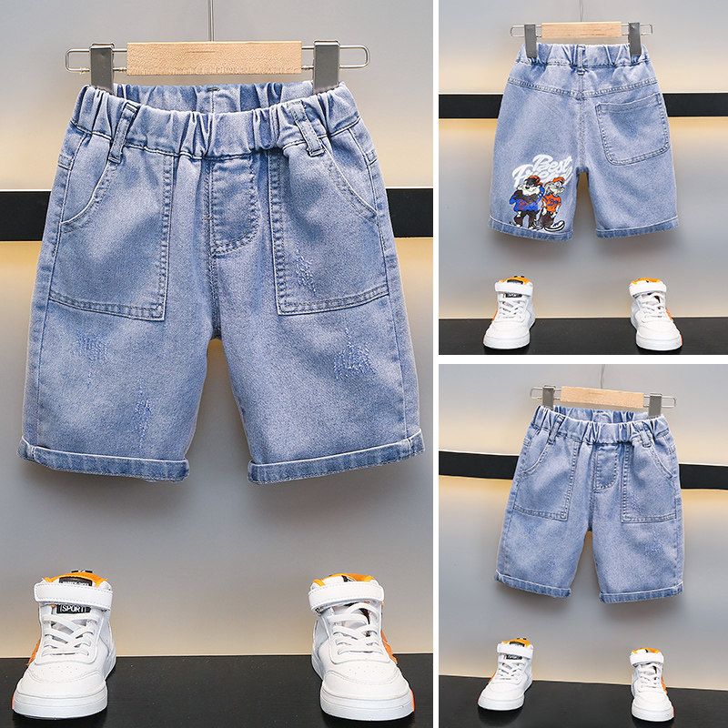 儿童牛仔短裤夏季薄款2026新款3岁宝宝裤子4外穿5宽松6男童7夏装8
