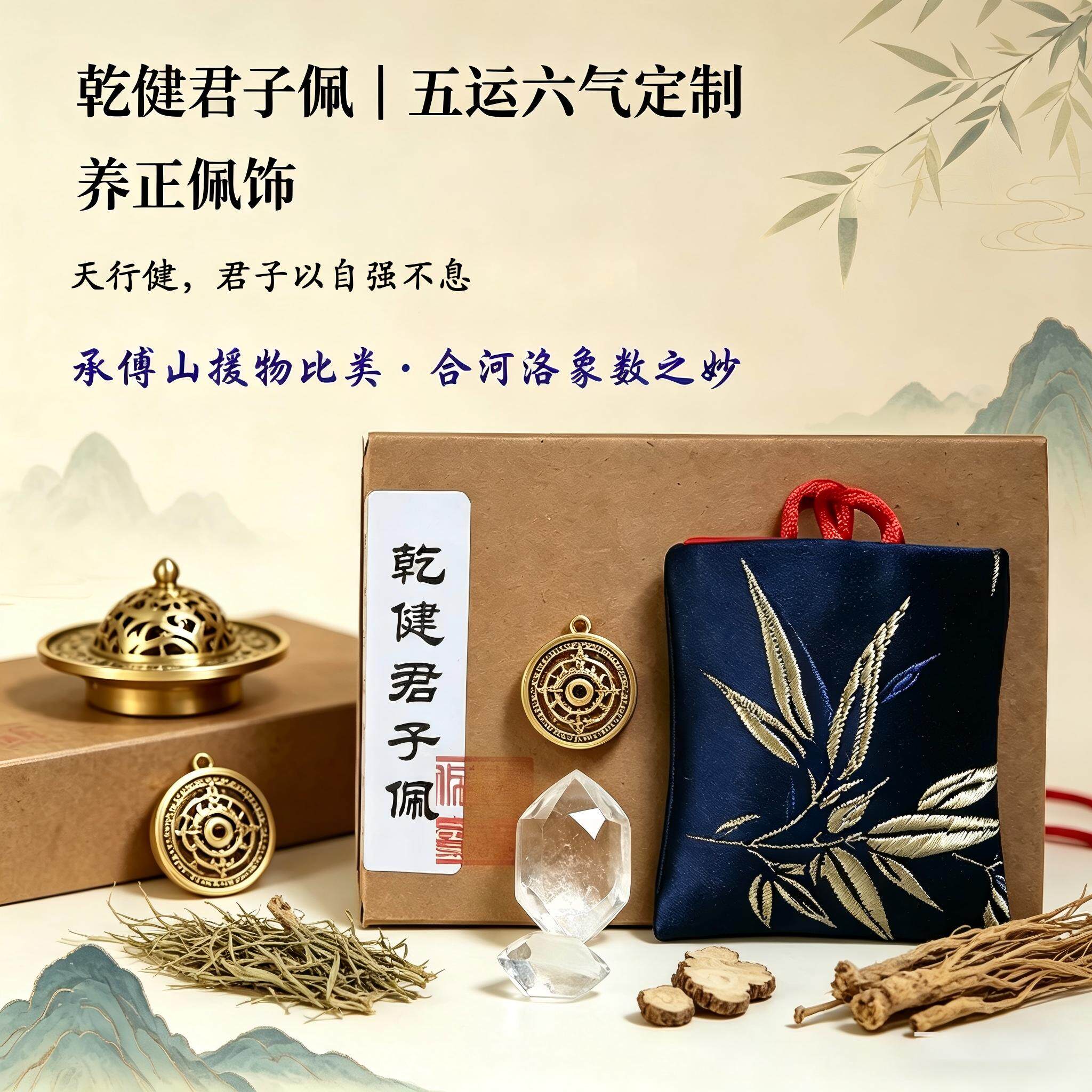 【定制乾健君子佩】君子养正之器随身佩戴香囊荷包传统术数古风