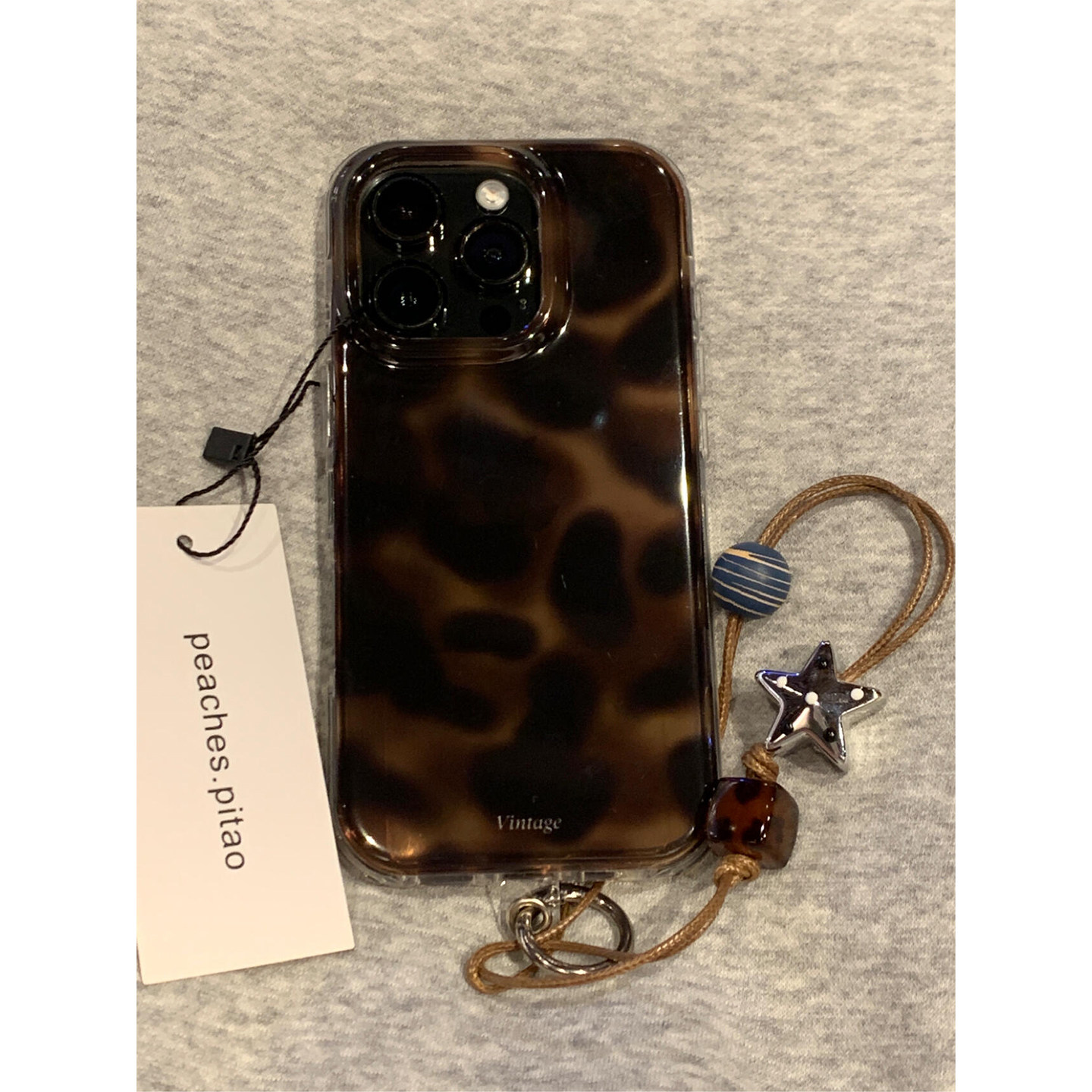 美拉德棕色琥珀纹适用iphone17promax手机壳苹果17P