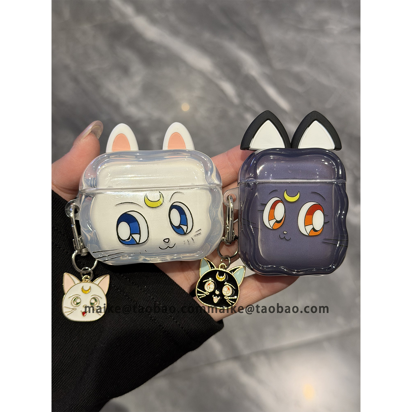 ins风卡通美少女战士露娜猫咪适用AirPods4代耳机壳苹果AirPodsPro3代蓝牙1/2/3代软硅胶Pro2防摔Pro三代女款