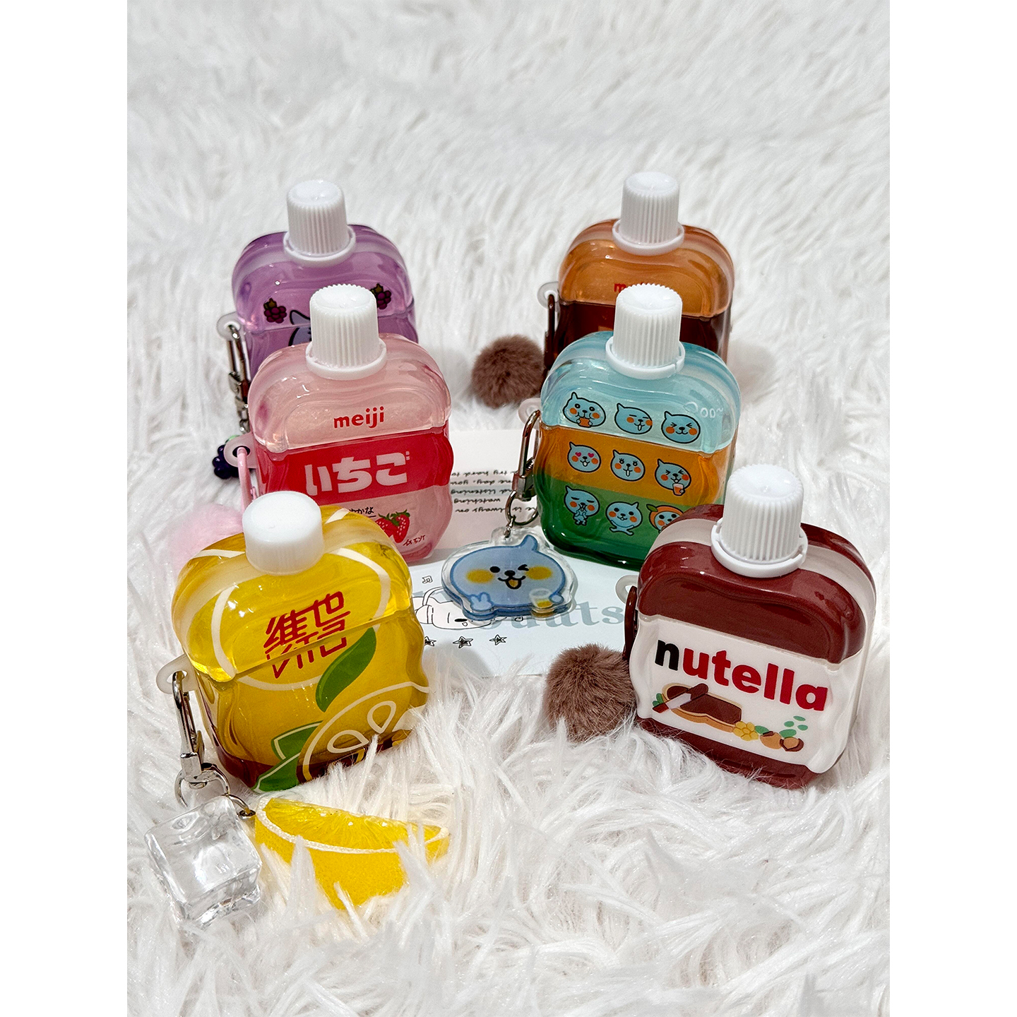 创意夏日立体瓶盖酷儿柠檬饮料适用AirPods4代耳机壳Pro二代软硅胶1/2代新款3代防摔保护AirPodsPro2耳塞女款