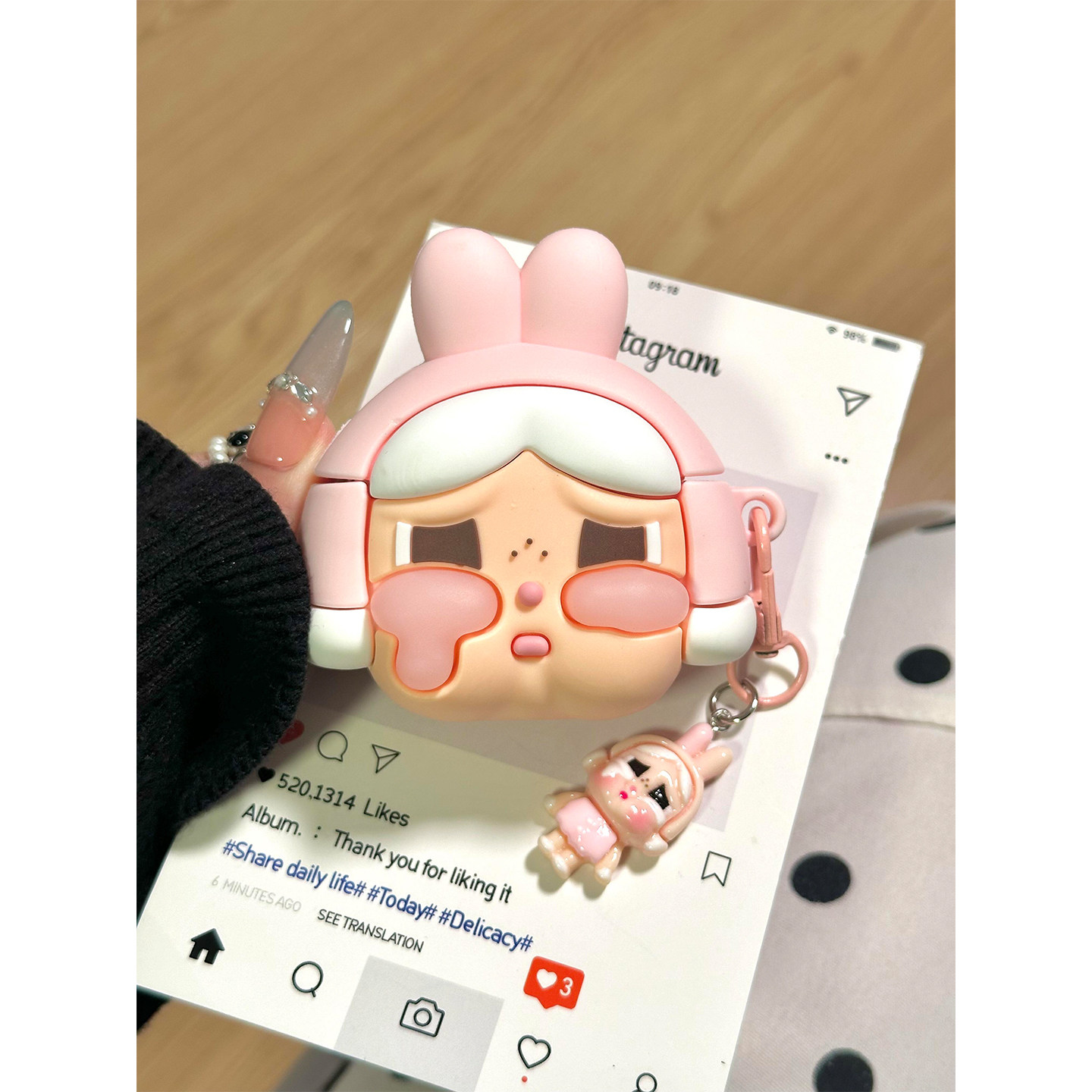 超火人气可爱哭娃适用华为pro4无线蓝牙freebuds7i/6