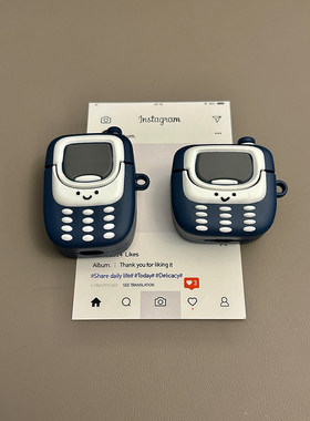 jellycat萌趣可爱诺基亚电话机适用苹果无线蓝牙AirPodsPro耳机壳4代软AirPods1/2硅胶AirPods3保护套Pro2女
