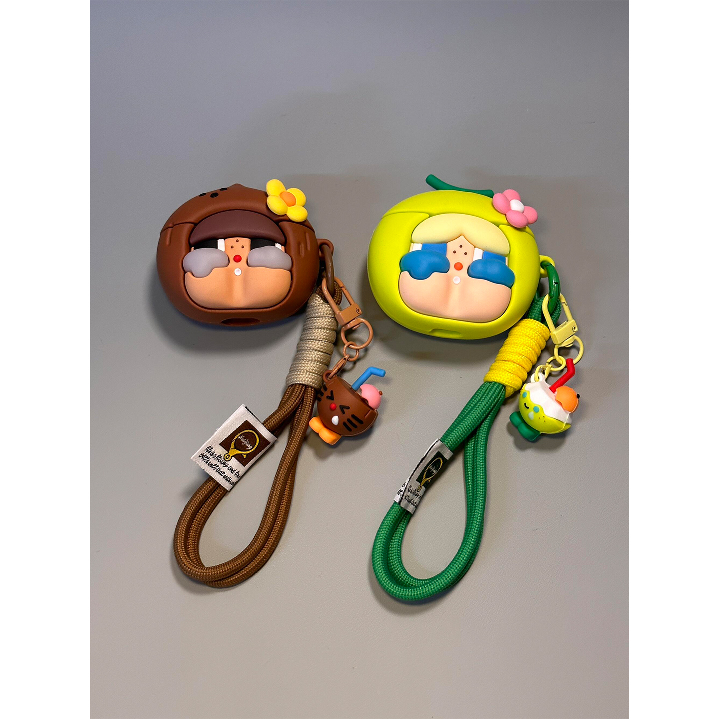 情侣可爱卡通椰青椰皇哭娃适用AirPods4代耳机壳苹果无线蓝牙AirPodsPro3代软1/2代硅胶3代防摔套pro三代Pro2