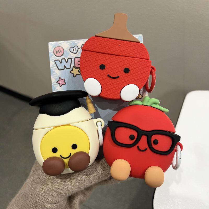 jellycat呆萌可爱水煮蛋番茄博士适用苹果无线蓝牙AirPodsPro耳机壳4代软AirPods1/2硅胶AirPods3保护套Pro2,3C数码配件,耳机保护套,淘宝优惠券,粉丝福利购,淘宝优惠卷