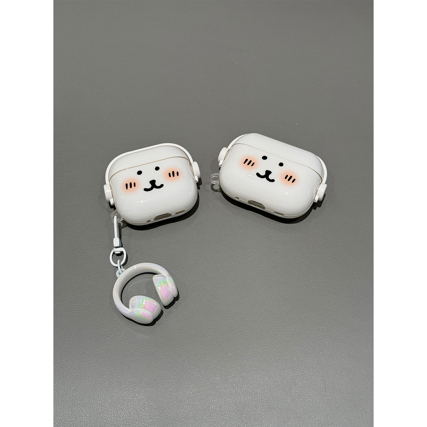 ins耳罩卡通可爱自嘲熊适用AirPods4代耳机壳苹果AirPodsPro3代无线蓝牙1/2/3代软硅胶Pro2防摔套Pro三代女款
