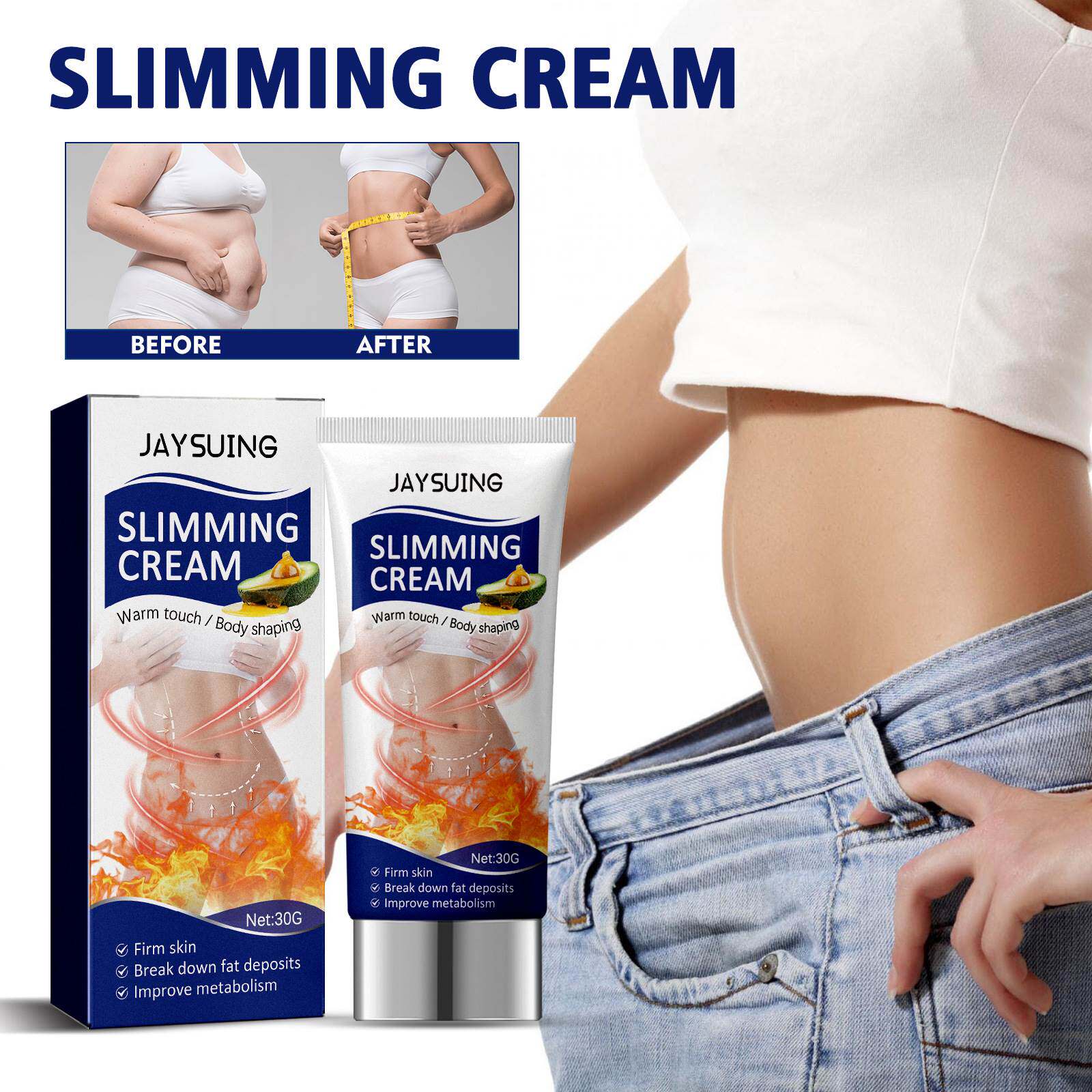 Shaping Cream Reduces The Abdomen Slimming Body Massage Fat