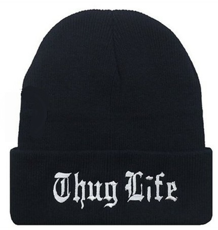 Married to the Mob THUG LIFE BEANIE 冷帽毛线帽bboy针织弹力帽