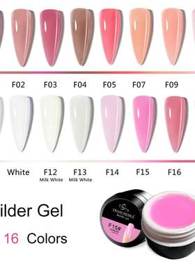 15ml Purple Nude Pink Quick Extension Gel Nail Polsh Finger