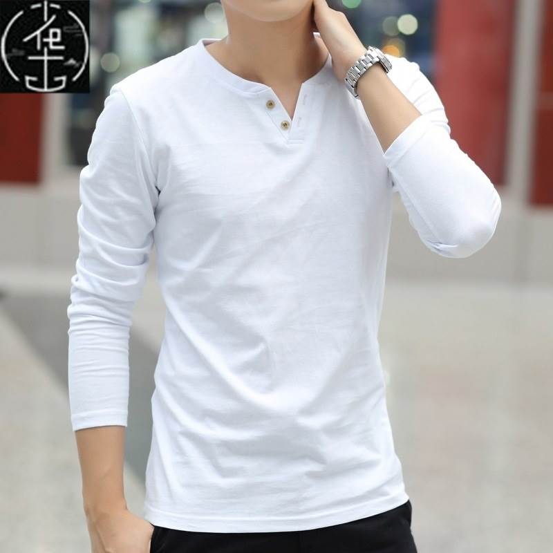 Men long sleeve T shirts autumn cotton shirt tops for man图片