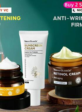 Retinol Face Cream VC Sunscrean Moisture 3PCS Anti-Aging set