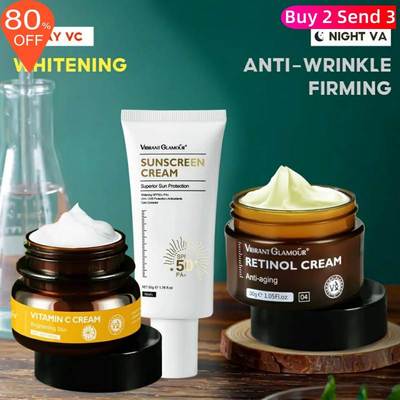 Retinol Face Cream VC Sunscrean Moisture 3PCS Anti-Aging set