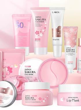 Skin Care Kit Moisturizing Eye Mask Sunscreen Face Cleansing