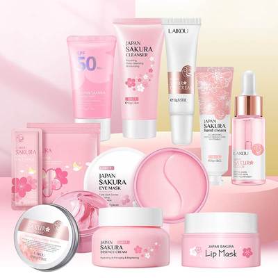 Skin Care Kit Moisturizing Eye Mask Sunscreen Face Cleansing