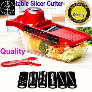 6 in1 Slicer Potat Carrot Grater vegetable slicer Cutter韩式