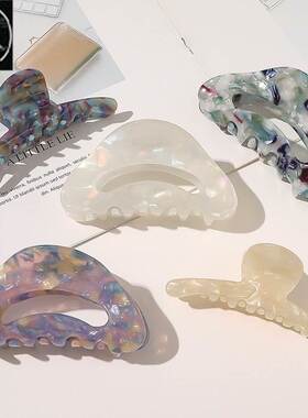 Vintage Hair Clips for Women Simple Claw Clip High Large Geo