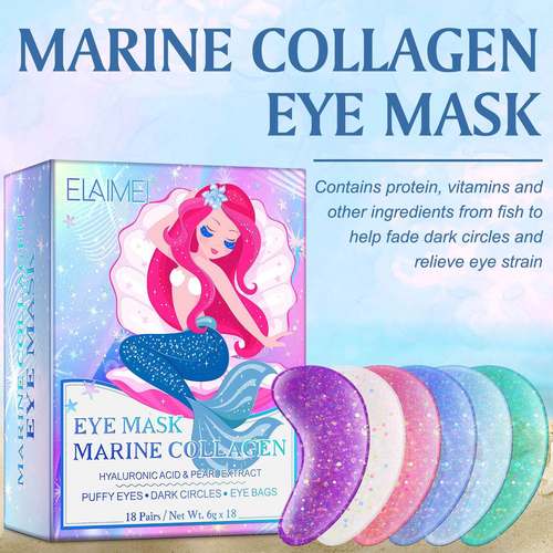 Under Eye Patches Pearl Eye Mask with Natural Marine Collage