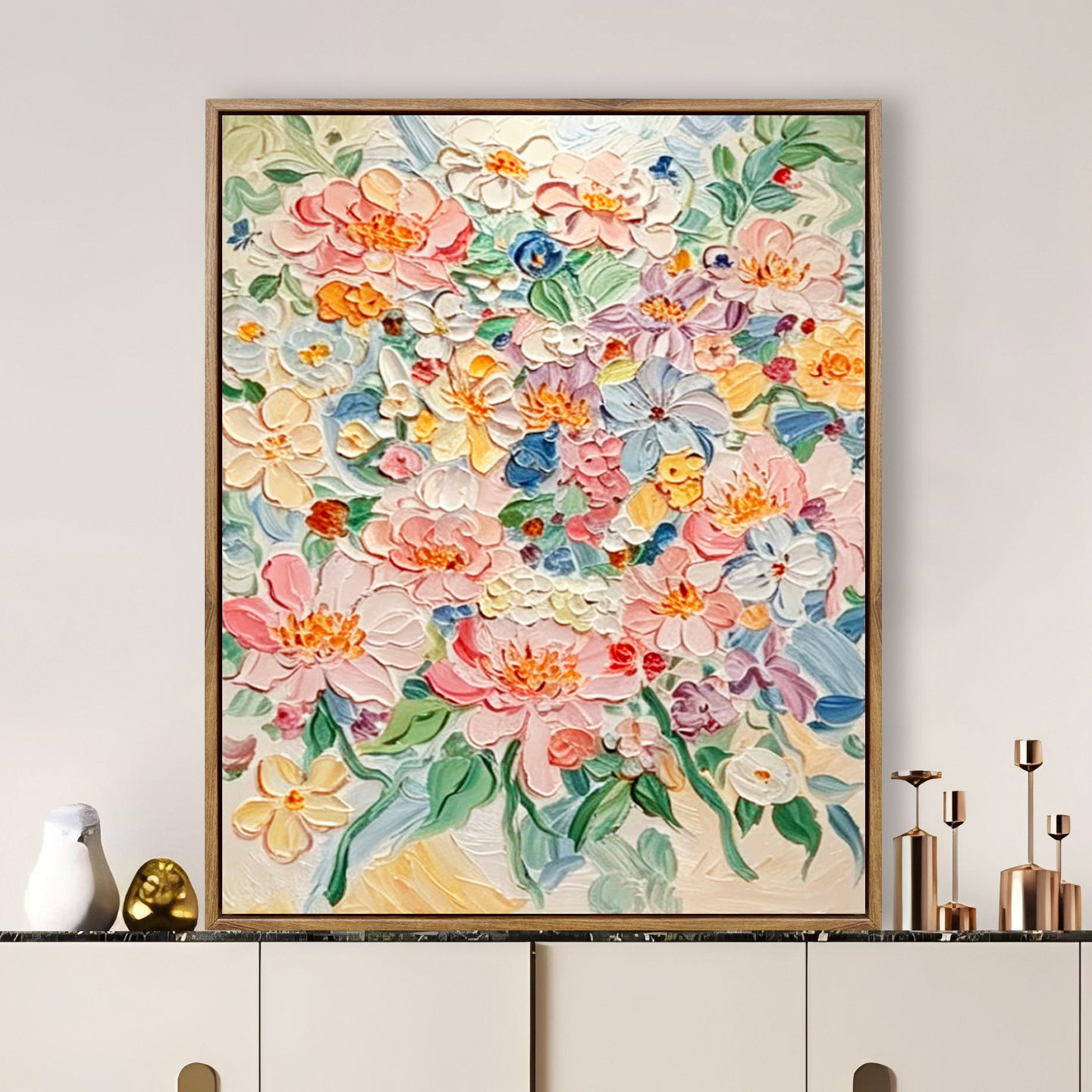 diy数字油画填色涂色手工绘画植物花卉卧室床头装饰画来图可定制