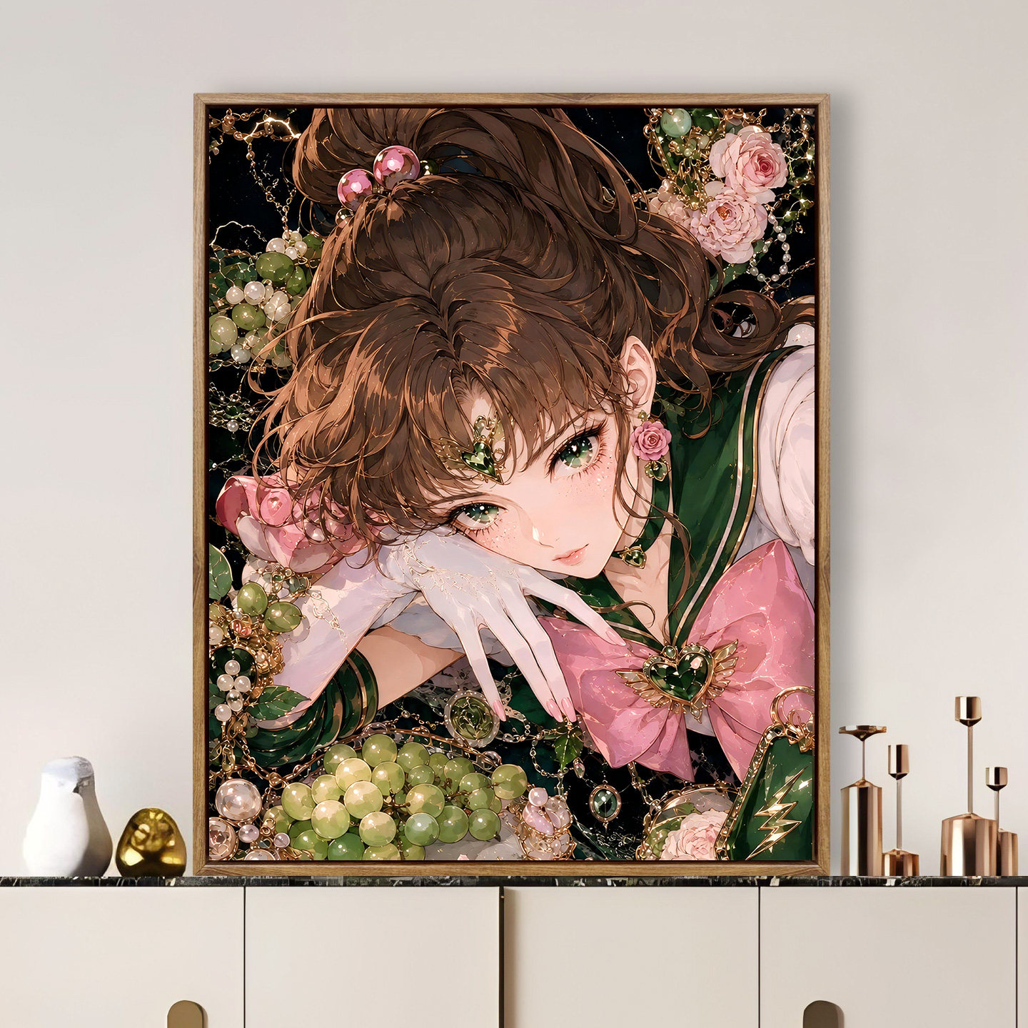 数字油画diy来图可定制美少女战士装饰画0基础手工绘画涂色填色