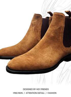 High-top Martin Chelsea Boots For Men Winter Walking Shoes