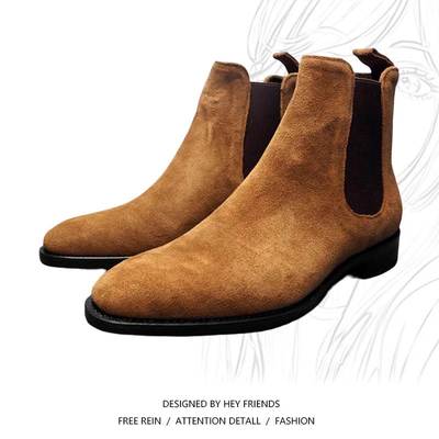 High-top Martin Chelsea Boots For Men Winter Walking Shoes