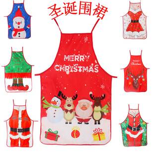 Christmas Decorative Apron Props Cartoon Christmas Dress服装