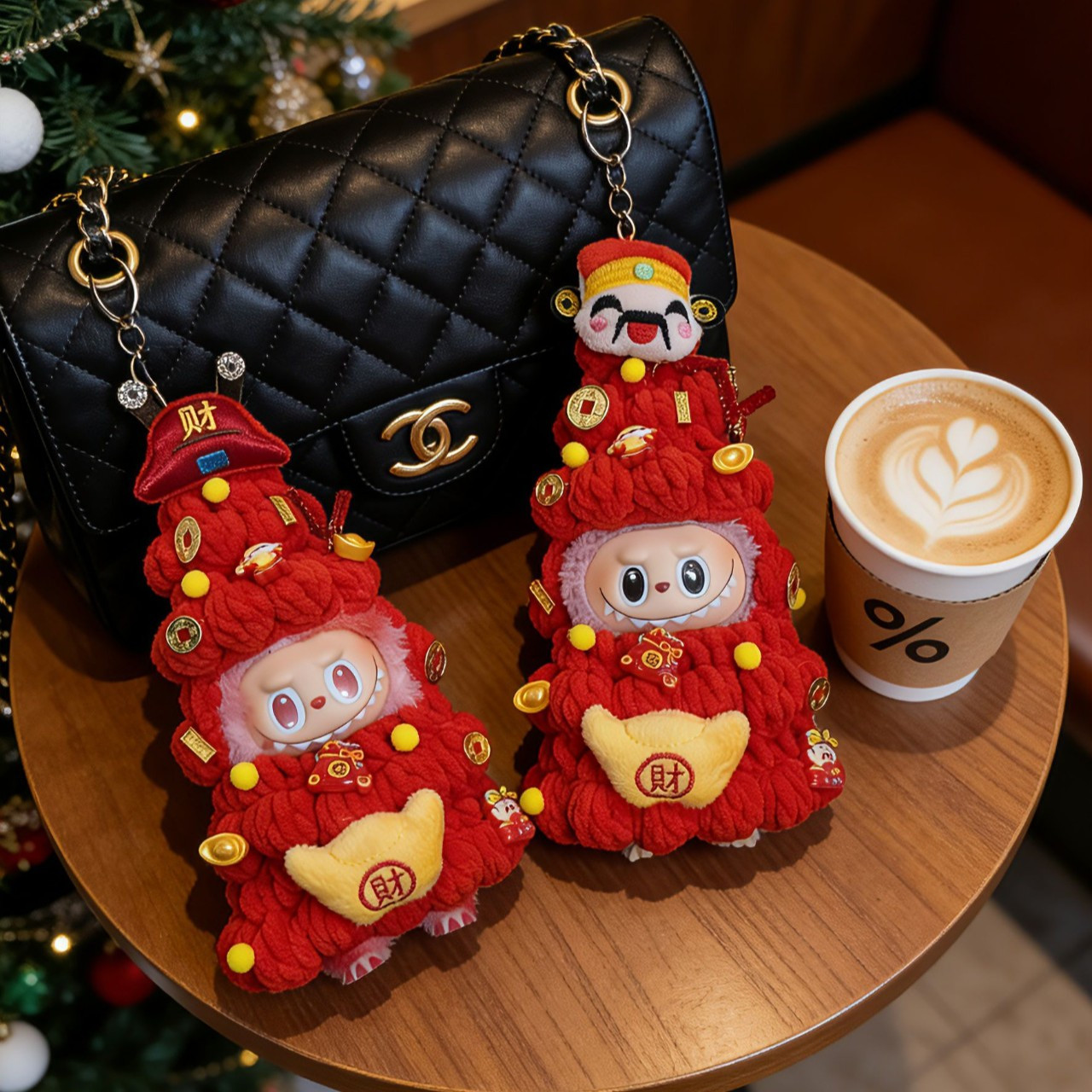 【新春限定】labubu娃衣一二三代拉布布通用衣服换装钩织大发财树