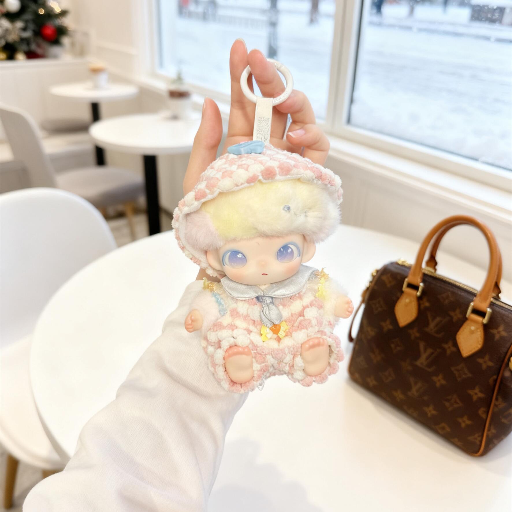 DIMOO娃衣DIMOO新品新生日记娃衣潮玩公仔衣服替换装粉色棉花糖