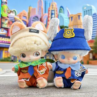 疯狂动物城朱迪狐尼克同款衣服心动特调穿着替 dimoo新生日记娃衣