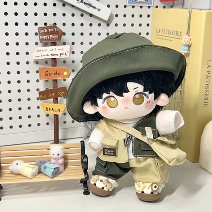 户外工装服20cm娃衣无属性原创现货正版棉花娃娃换装衣服公仔玩偶