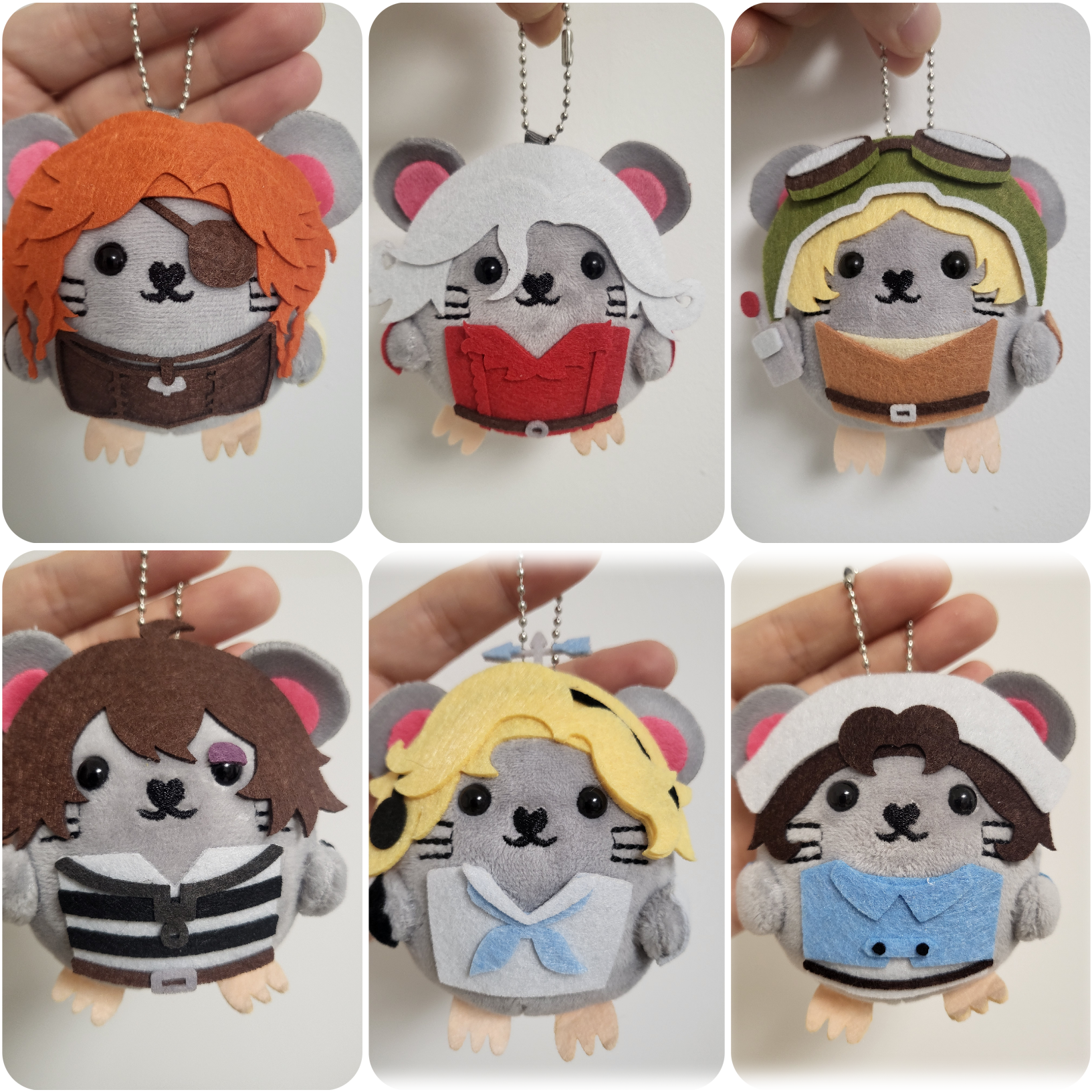 第五人格 同人鼠鼠手作 现货 书包挂件可爱毛绒玩具钥匙扣,模玩/动漫/周边/娃圈三坑/桌游,棉花娃娃,淘宝优惠券,粉丝福利购,淘宝优惠卷