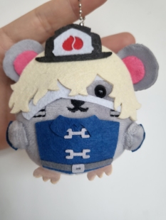 第五人格火灾调查员鼠鼠呆萌毛绒挂件钥匙扣