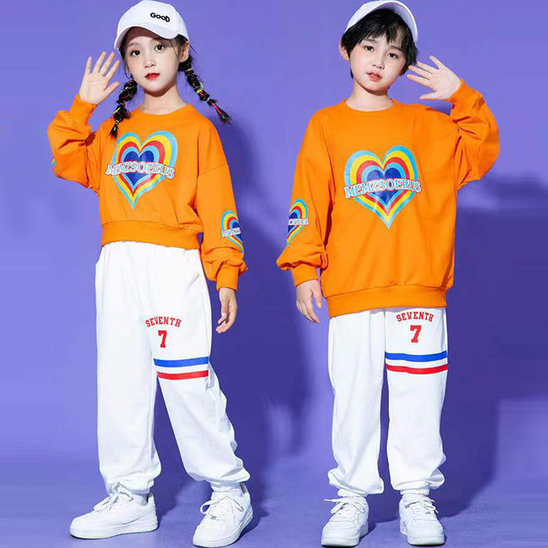 儿童啦啦队演出服中小学生春季运动会服装长袖开幕式啦啦操表演服