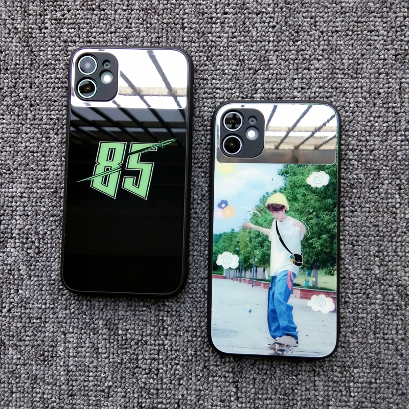 王一博手机壳适用苹果11半镜玻璃6s/7/8p同款x/xr/xsmax/12摩托85