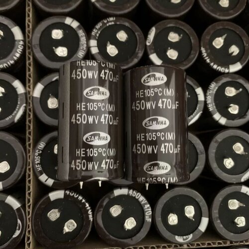 450V470UF 30X50 原装三和 HE牛角 原装电解电容 105度 470UF450V