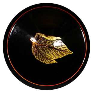 龙圣华苑 台湾邵椋扬甲申年木叶天目碗/台湾名家手工黑釉斗笠建盏