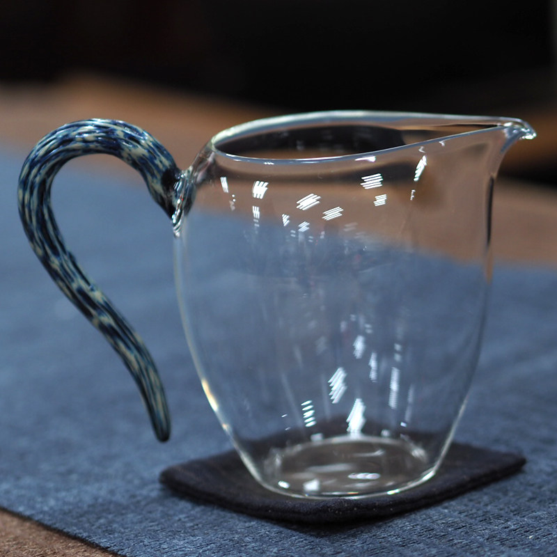 龙圣华苑 台湾自慢堂耐高温玻璃公道杯 草堂蛋盅茶海分茶器更透亮