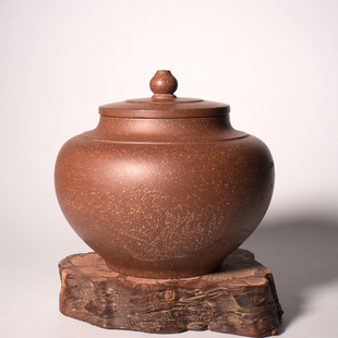 龙圣华苑江苏宜兴龙德堂范泽锋监制汤宣武早期手工原矿调砂茶叶罐