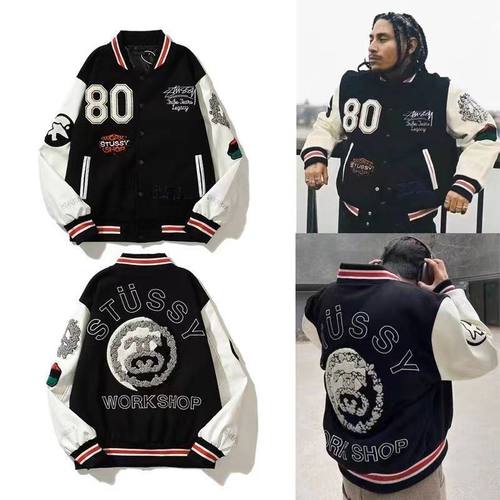 秋冬裤STUSY x OUR LEGACY x Denim Tears 三方联名西海岸棒球服
